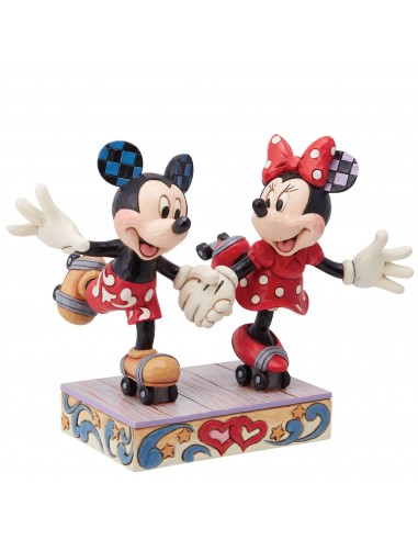 Figurine Mickey et Minnie en rollers - Disney Traditions s'inspire de l'anatomie humaine