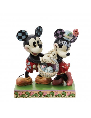 Figurine Mickey et Minnie Pâques rétro - Disney Traditions Venez découvrir notre 