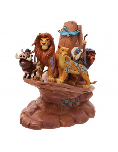 Figurine Roi Lion Carved by Heart - Disney Traditions de technologie