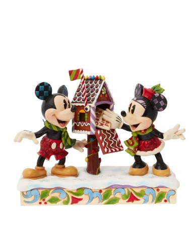 Figurine Mickey et Minnie Lettre de Noël - Disney Traditions suggérées chez