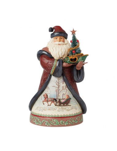 Figurine Père Noël Sapin Traineau - Heartwood Creek 2024