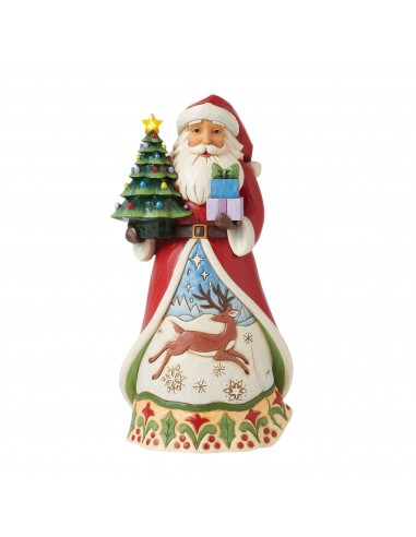 Figurine Père Noël Sapin Lumineux - Heartwood Creek pour bénéficier 