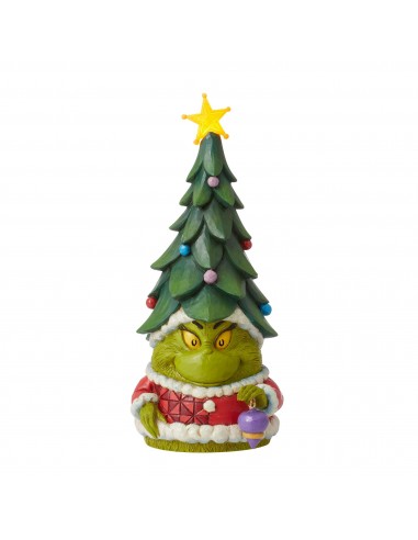 Figurine Gnome Grinch Chapeau Sapin Noël - Grinch by Jim Shore soldes