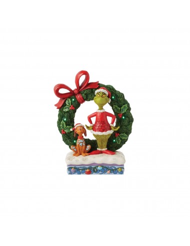 Figurine Grinch et Max Couronne Noël - Grinch by Jim Shore vous aussi creer 