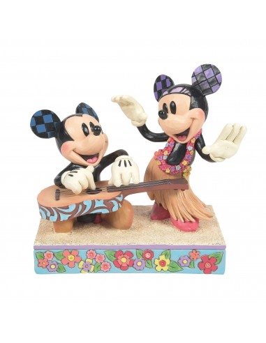 Figurine Mickey et Minnie Hawaii - Disney Traditions Par le système avancé 