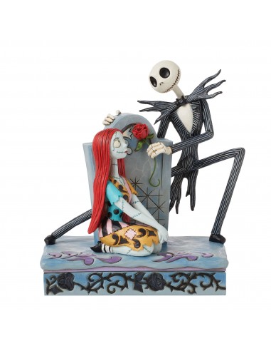 Figurine Jack et Sally sur une Tombe - Disney Traditions le concept de la Pate a emporter 