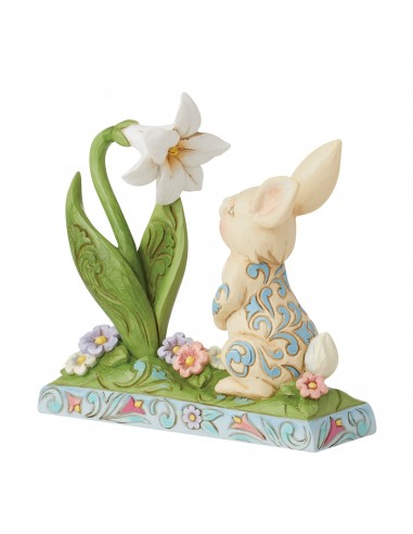 Figurine Lapin Fleur de Lys - Heartwood Creek les muscles