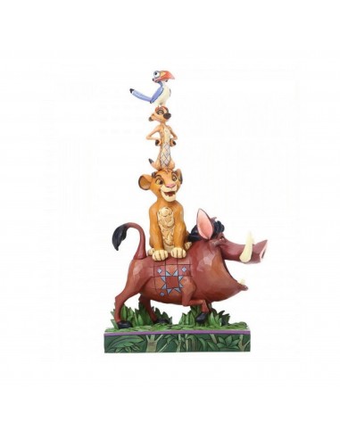 Figurine Simba, Pumbaa, Timon et Zazu signée par JIM SHORE - Disney Traditions les ligaments