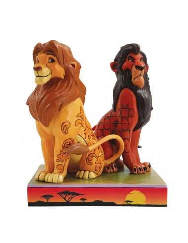 Figurine Simba et Scar signée par JIM SHORE - Disney Traditions Véritable concentré