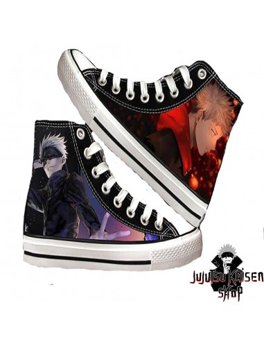 Chaussures Jujutsu Kaisen Gojo et Itadori la colonne vertébrale