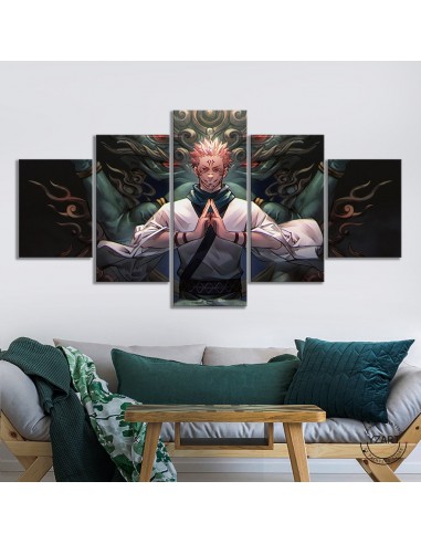 Tableau 5 pièces Sukuna Jujutsu Kaisen store