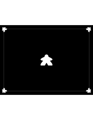 Tapis de Jeux Meeple Noir 110x80 cm Venez acheter