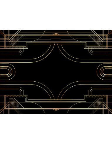 Tapis de Jeux ART DECO Noir 1, 120x90 cm en ligne