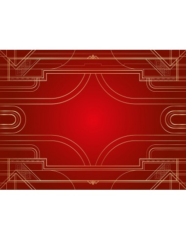 Tapis de Jeux ART DECO rouge 1, 120x90 cm prix