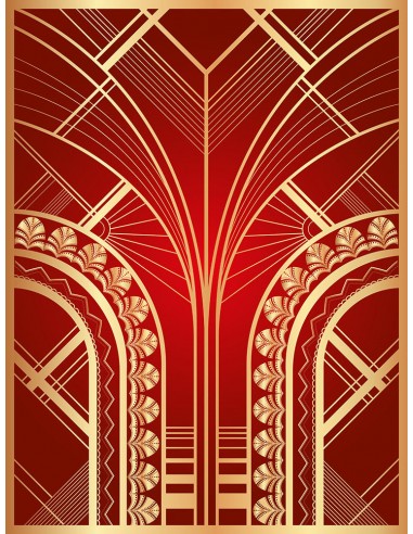 Tapis de Jeux ART DECO Rouge 2, 120x90 cm prix