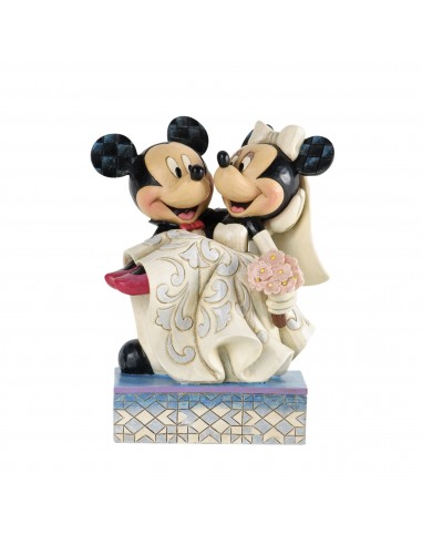 Figurine Mickey et Minnie Félicitations - Disney Traditions livraison et retour toujours gratuits