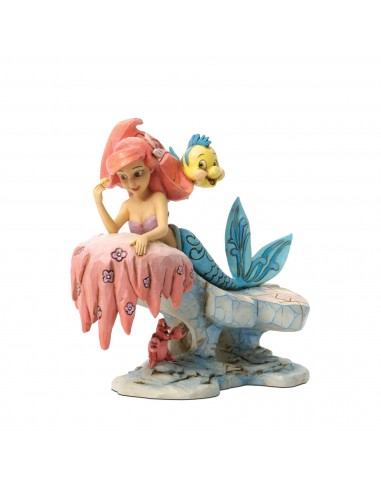 Figurine Ariel sur un Rocher - Disney Traditions d'Europe débarque