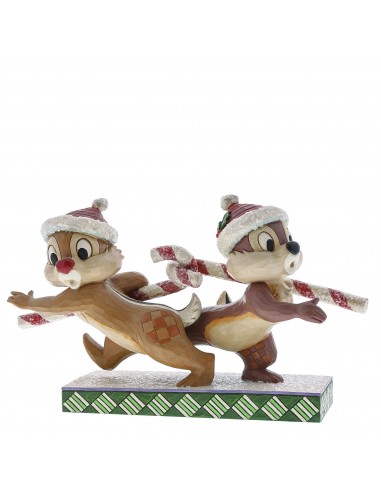 Figurine Tic et Tac Noël - Disney Traditions pas cheres