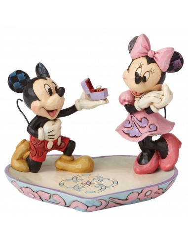 Figurine Mickey et Minnie fiançailles - Disney Traditions plus qu'un jeu 