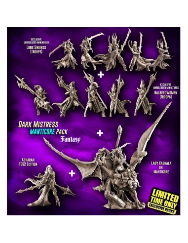 EXCLUSIVE Dark Mistress MANTICORE Pack (DE - F) brillant des détails fins