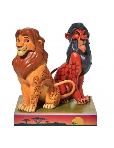 Figurine Simba et Scar - Disney Traditions solde