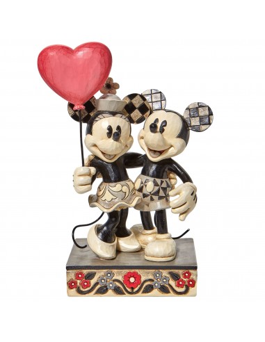 Figurine Mickey et Minnie Coeur - Disney Traditions prix pour 