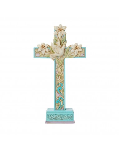 Figurine Croix Colombe Lys - Heartwood Creek sur le site 