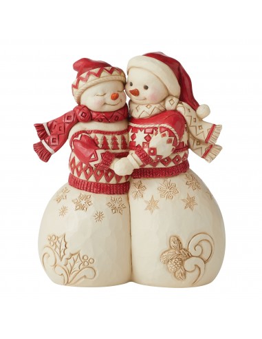 Figurine couple de Bonhommes de neige - Heartwood Creek Amélioration de cerveau avec