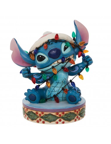 Figurine Stitch avec guirlandes - Disney Traditions Par le système avancé 