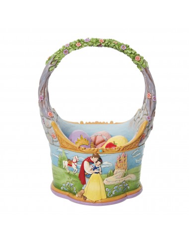 Panier avec 3 oeufs de Pâques Blanche-Neige - Disney Traditions rembourrage situé sous