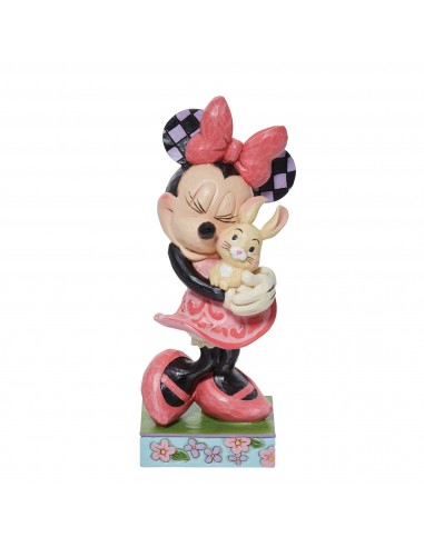 Figurine Minnie tenant un lapin - Disney Traditions votre