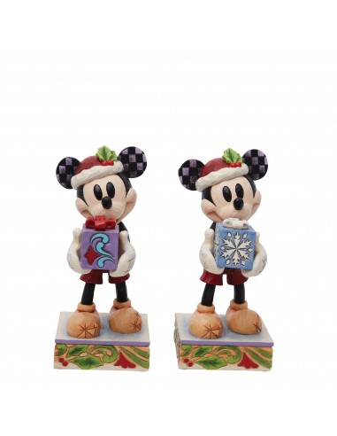 Figurine Mickey tenant un cadeau - Disney Traditions Venez acheter